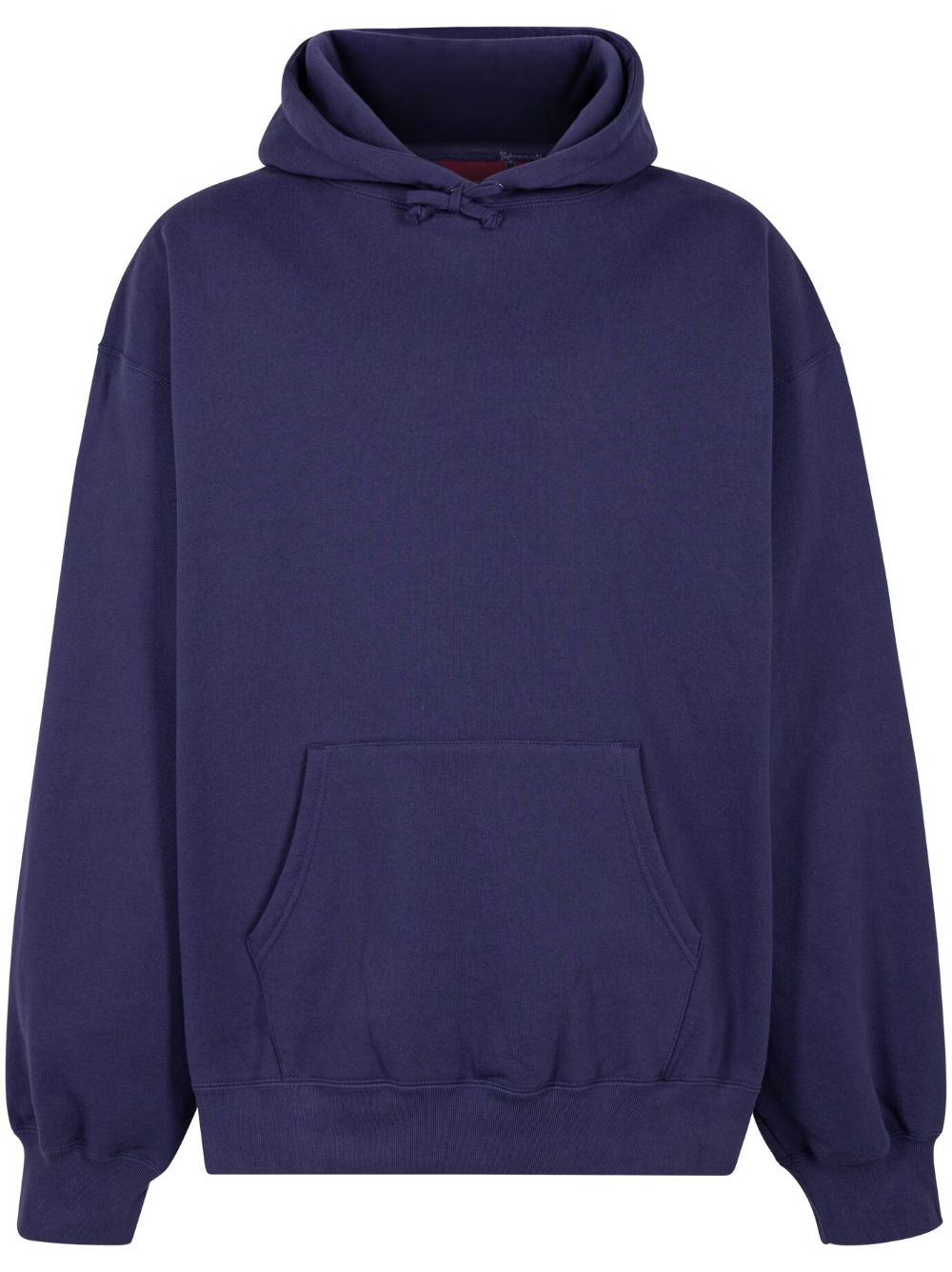 Supreme FW23 - Washed Navy 缎面贴花连帽衫 - 蓝色
