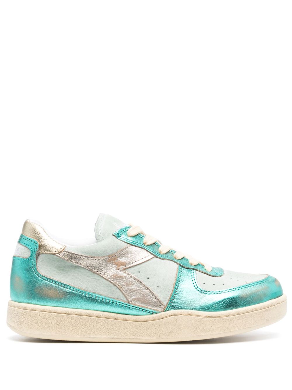 Diadora Mi Basket 低帮皮质运动鞋 - 蓝色