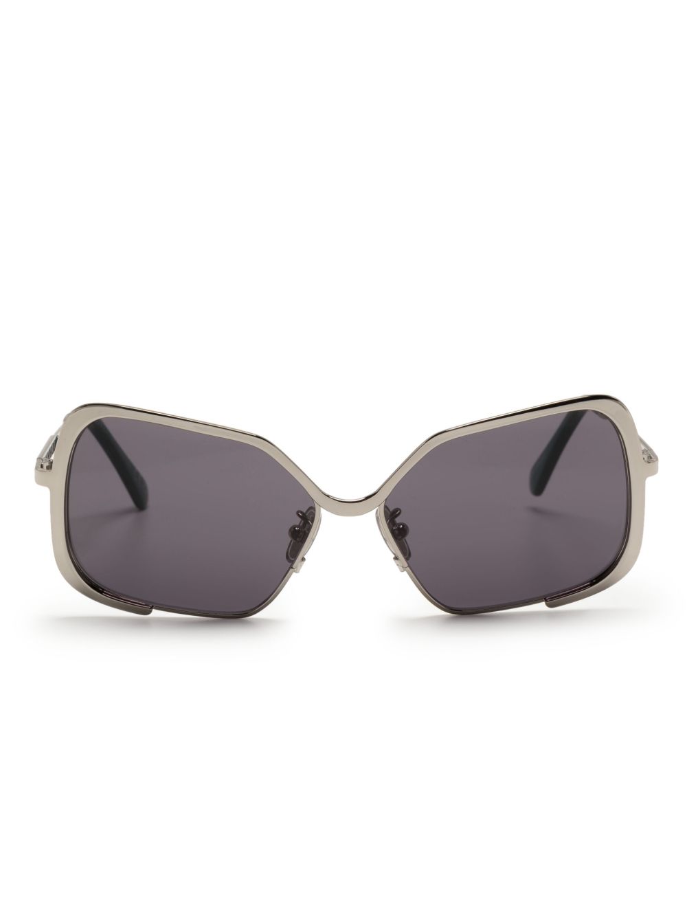 Marni Eyewear Unila 超大框太阳眼镜 - 银色