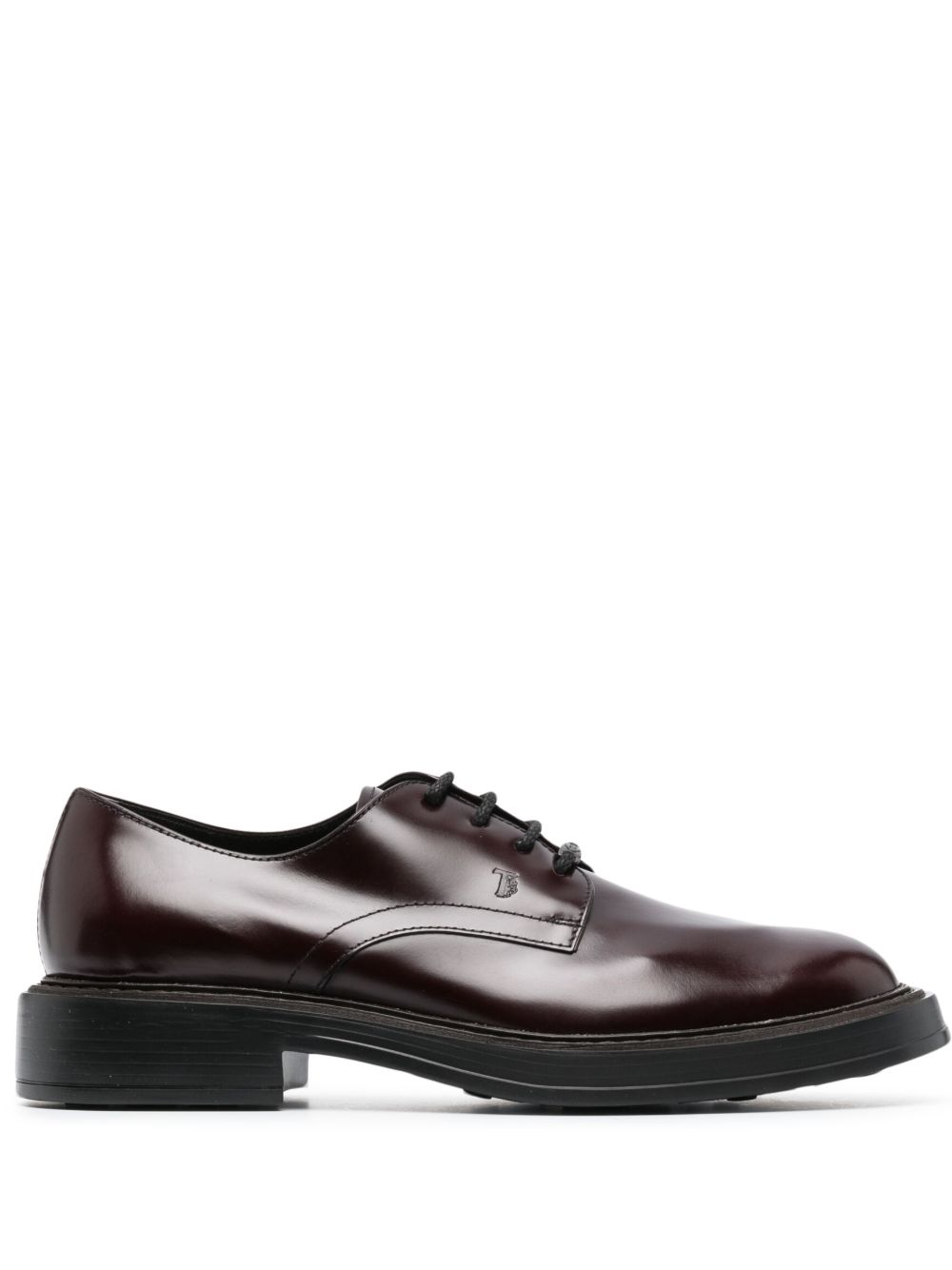 Tod's 圆头系带鞋 - 红色