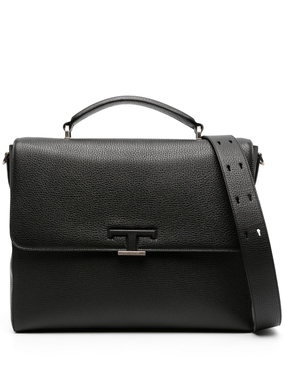 Tod's Timeless 皮质小号公文包 - 黑色