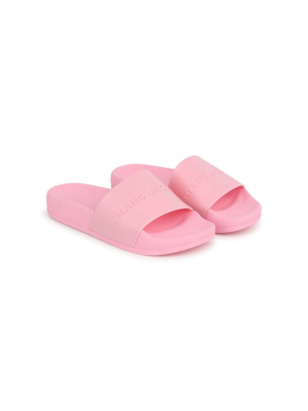 Marc Jacobs Kids Aqua logo凹面压花拖鞋 - 粉色