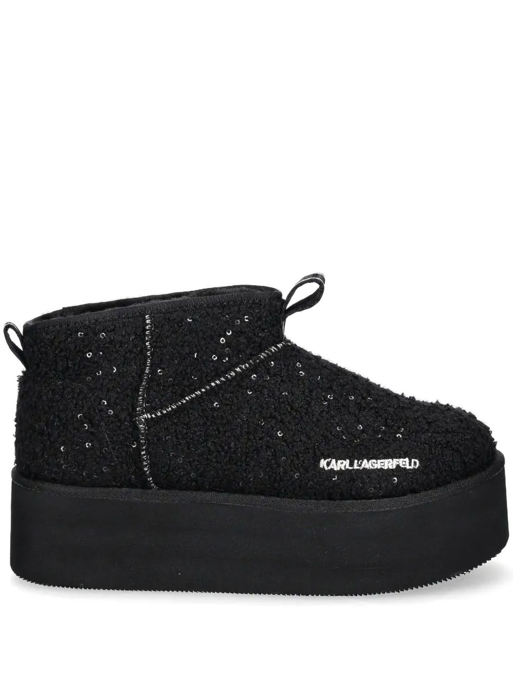 Karl Lagerfeld Thermo 低跟靴（5.5厘米） - 黑色
