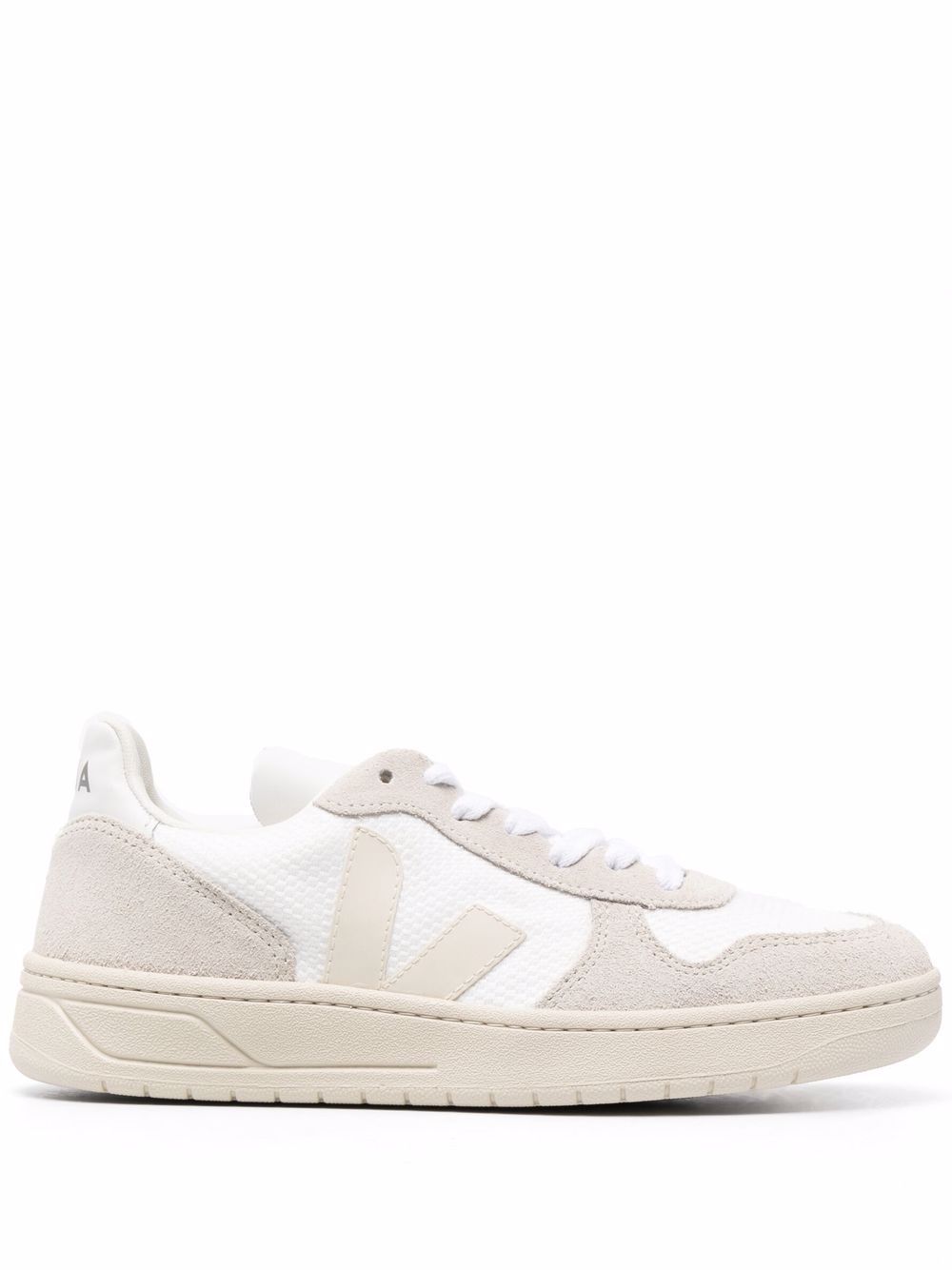 VEJA V-10 网面低帮板鞋 - 白色