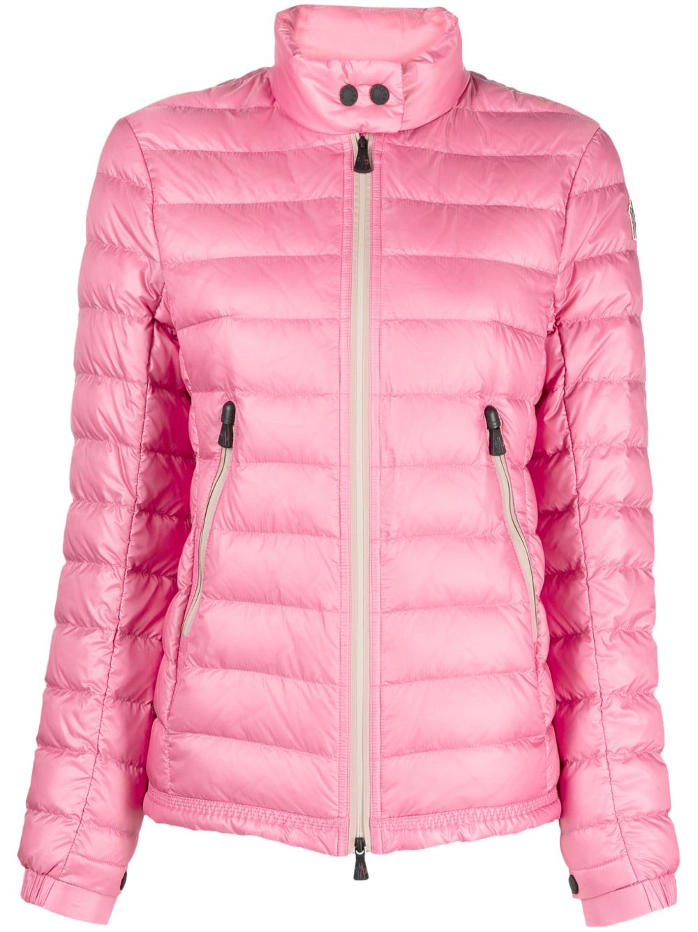 Moncler Grenoble 标贴填充设计夹克 - 粉色
