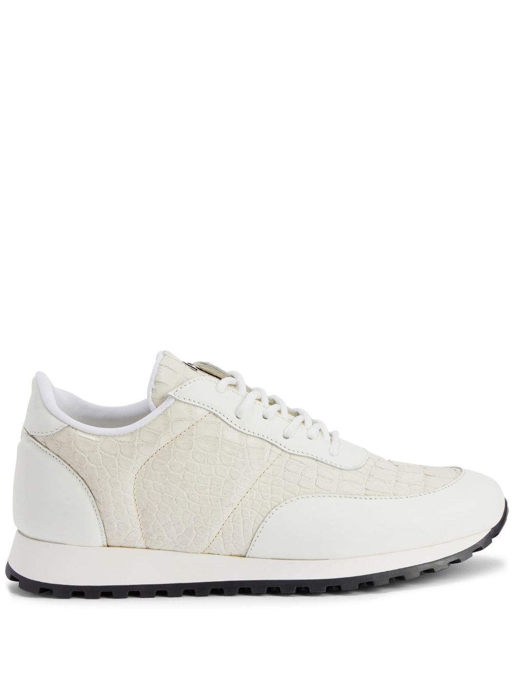 Giuseppe Zanotti Kimi 皮质低帮运动鞋 - 中性色