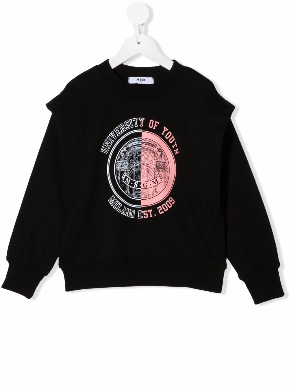 MSGM Kids University Of Youth 卫衣 - 黑色