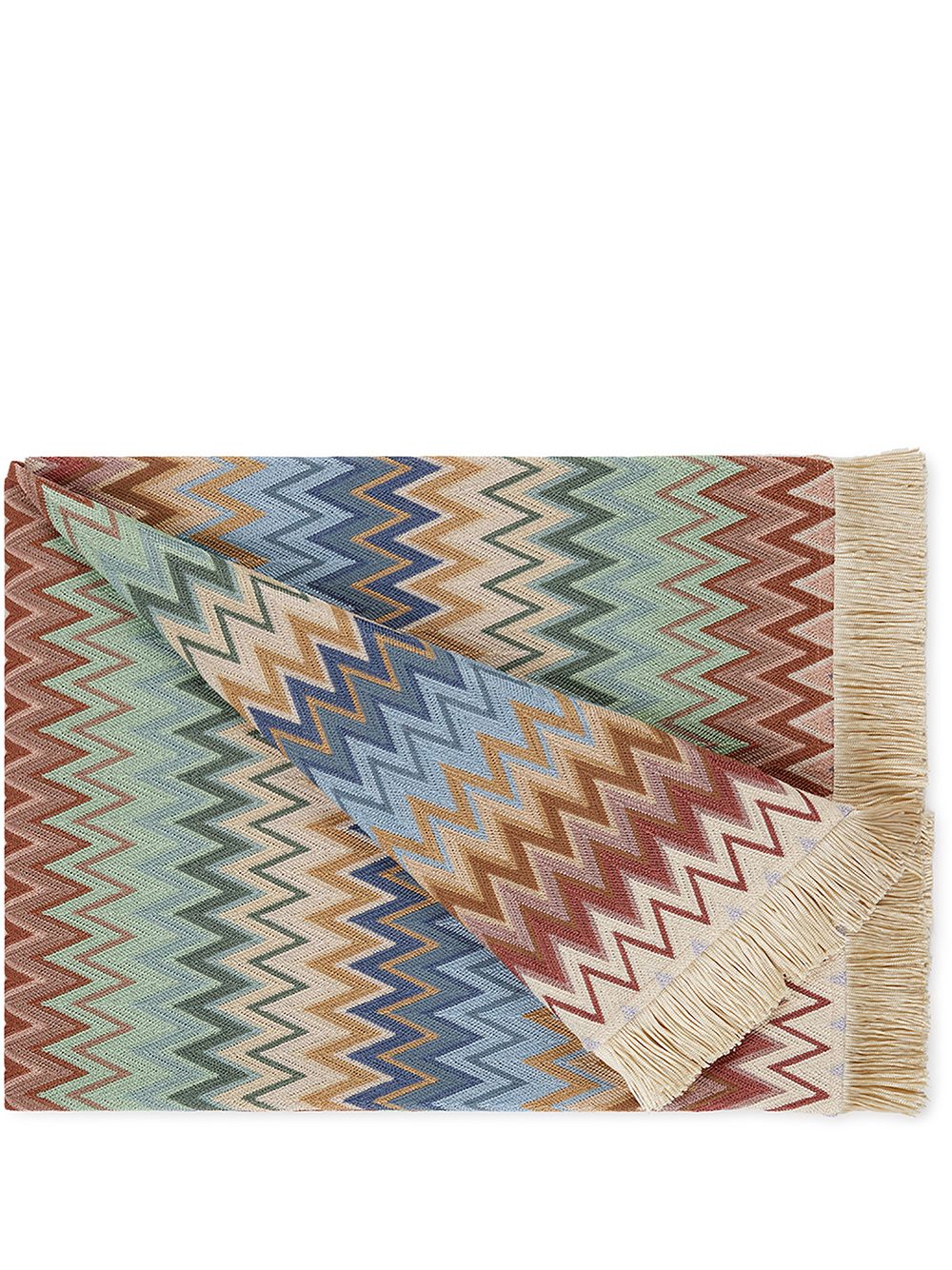 Missoni Home Margot Z字形图案毯子 - 彩色
