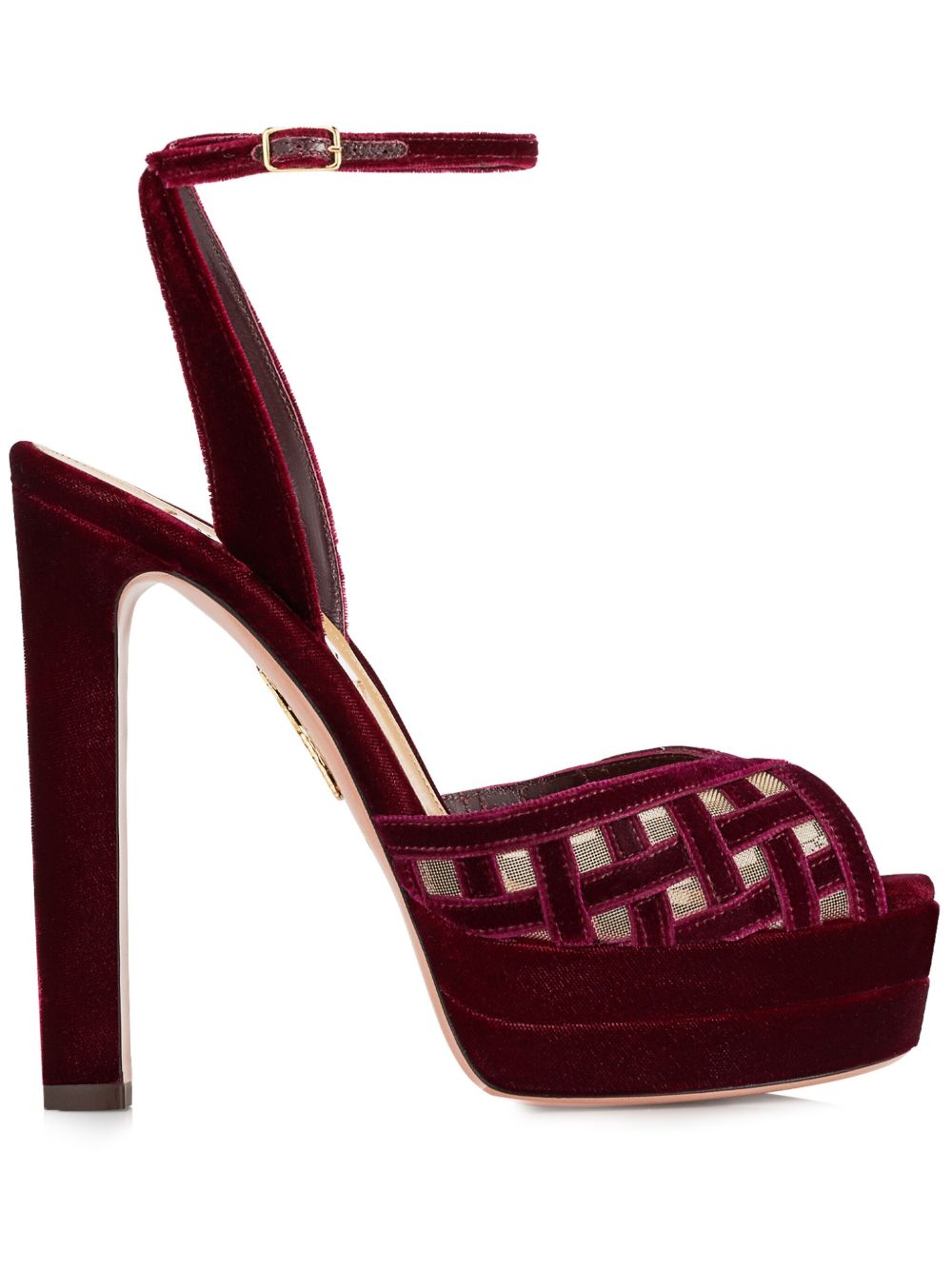 Aquazzura Romance 高跟凉鞋（13厘米） - 红色