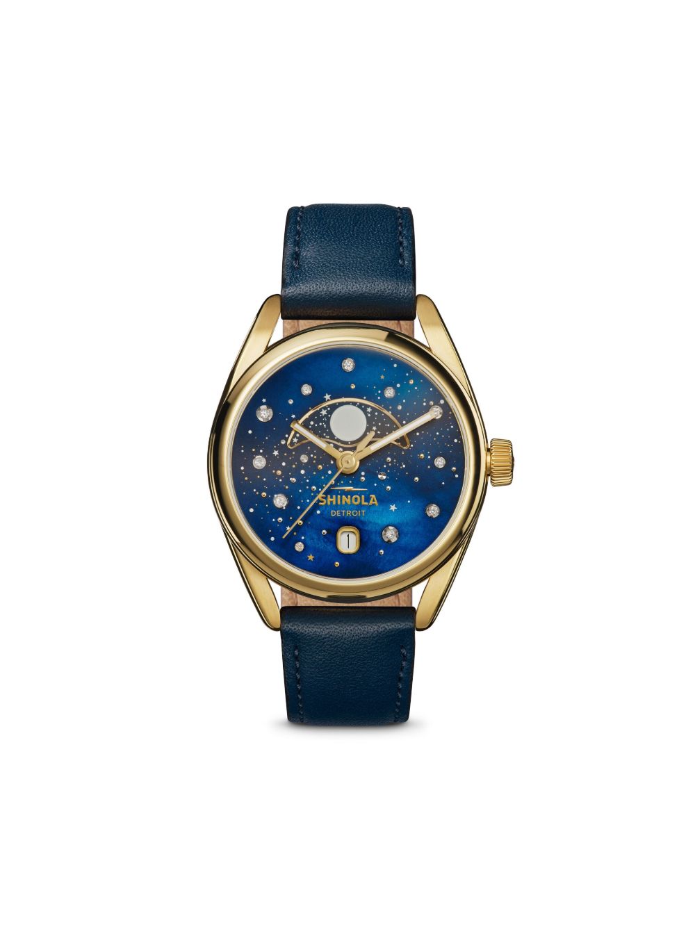 Shinola Derby Celestial 38毫米腕表 - 蓝色