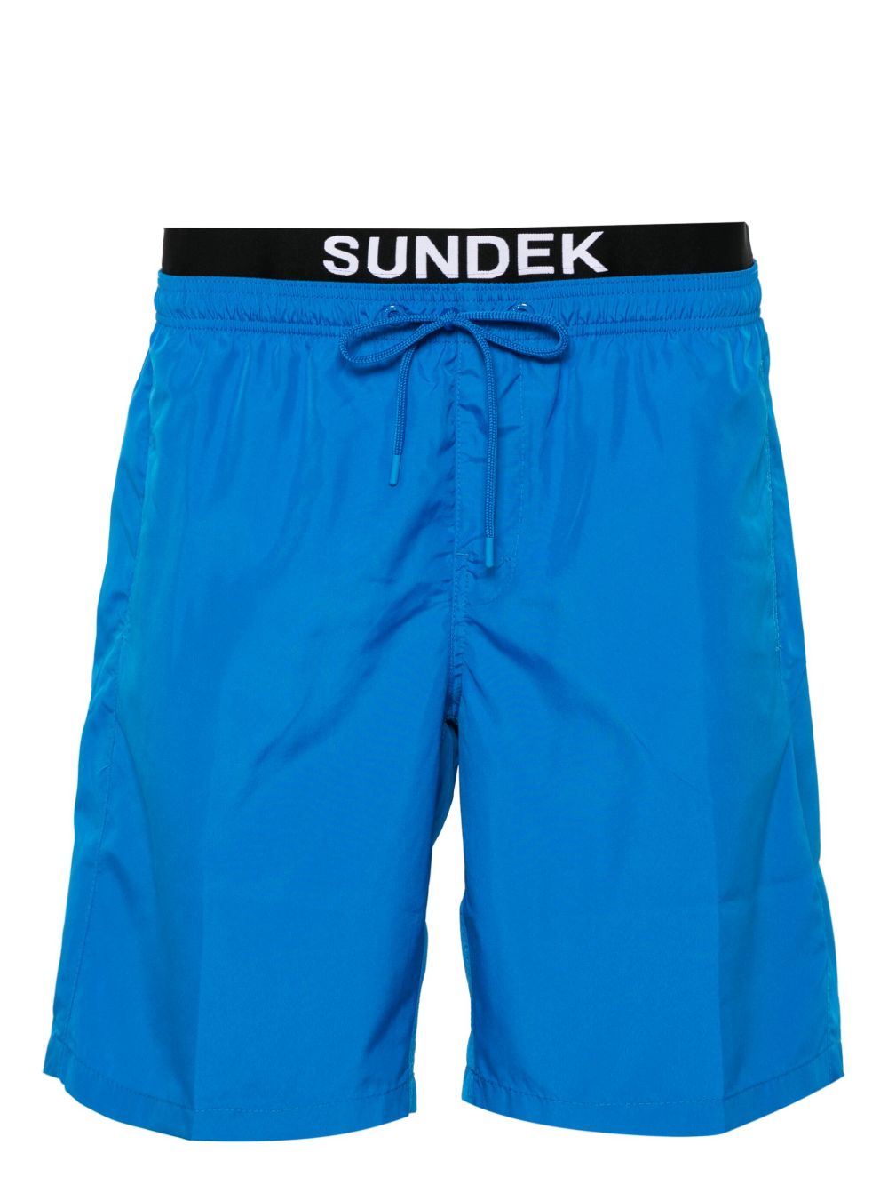 Sundek 分层式logo贴花泳裤 - 蓝色