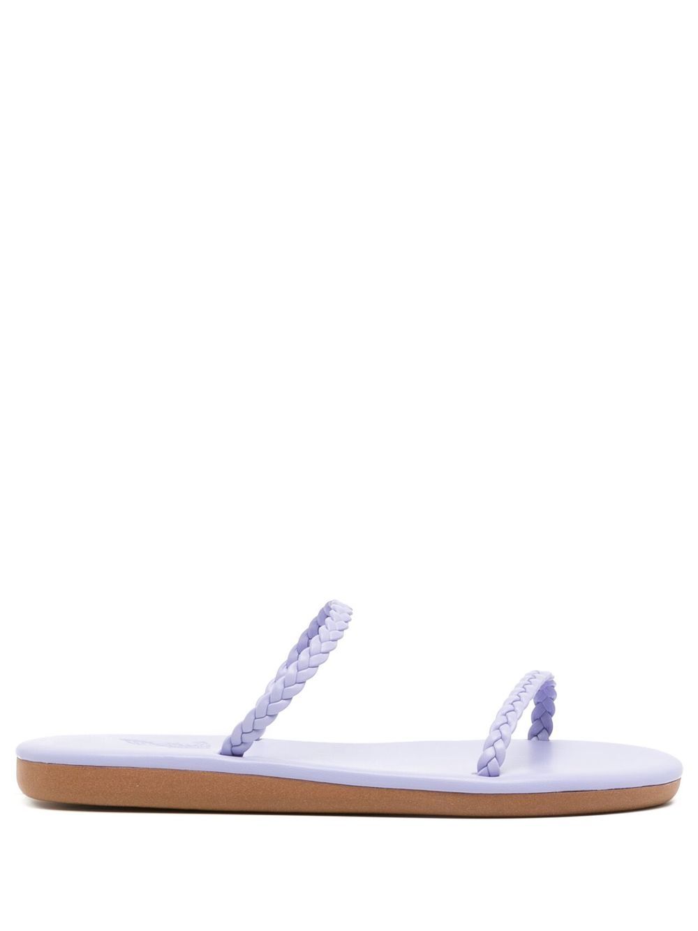 Ancient Greek Sandals Aprilia 麻辫带凉鞋 - 紫色