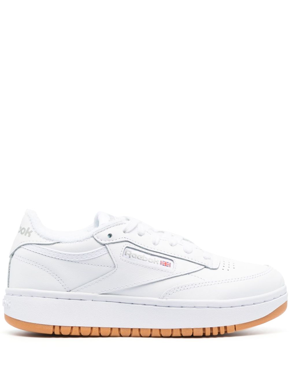 Reebok 标贴低帮运动鞋 - 白色