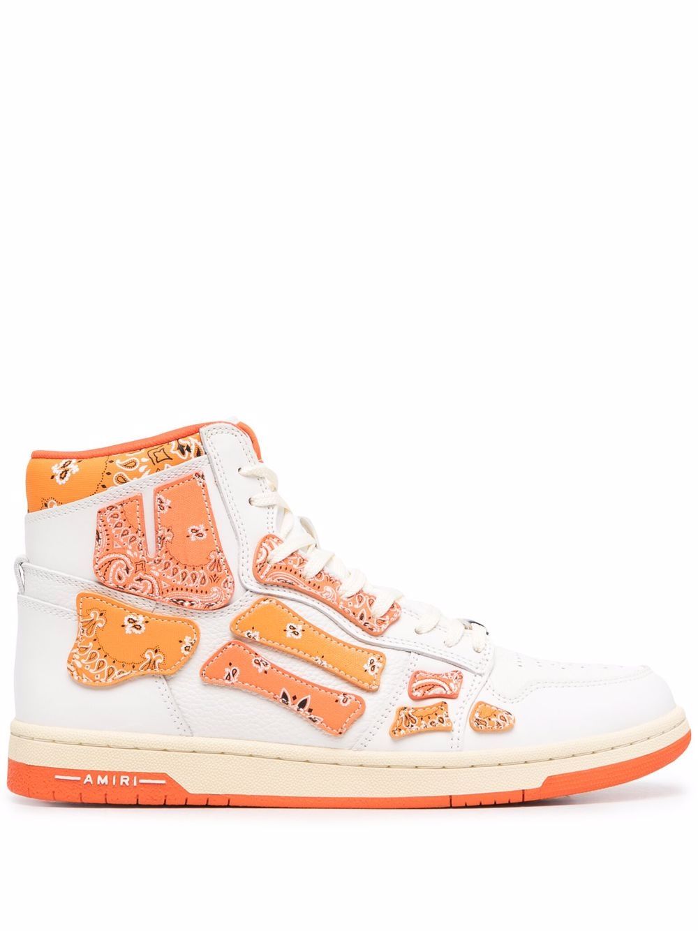 AMIRI Skel-Top Hi Bandana 高帮运动鞋 - 白色