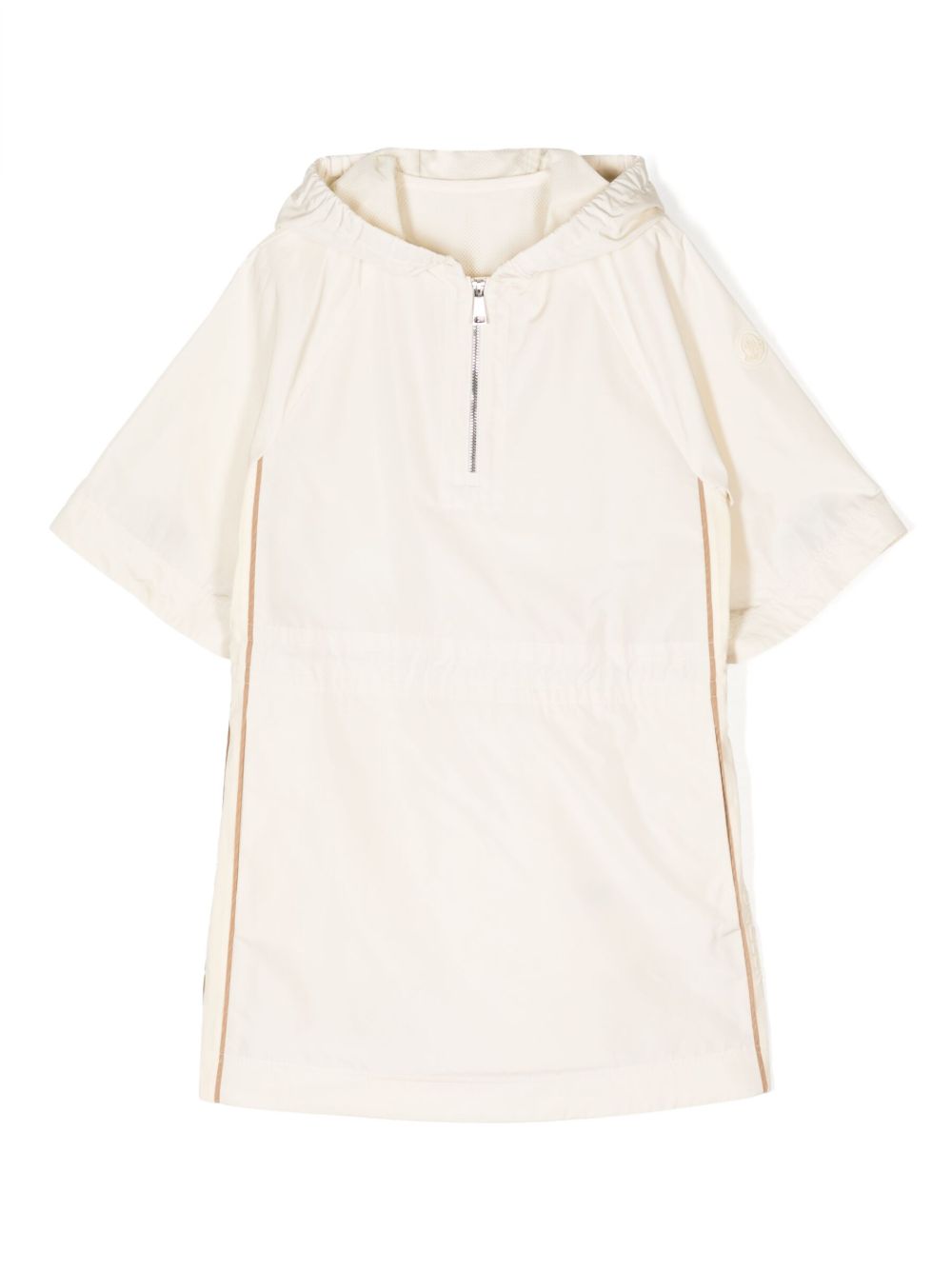 Moncler Enfant 短袖连帽连衣裙 - 中性色
