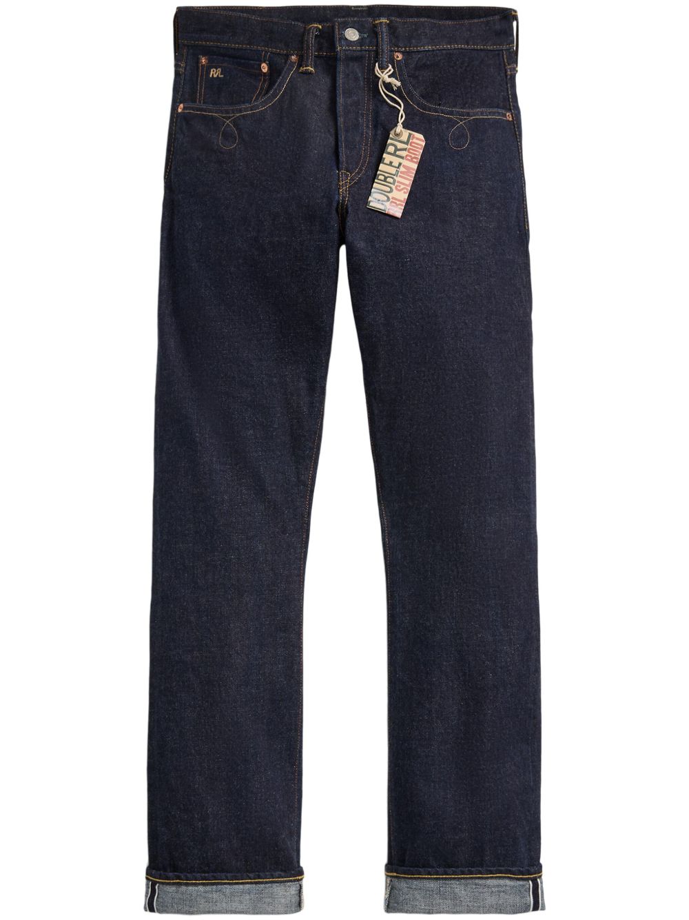 Ralph Lauren RRL 标贴牛仔裤 - 蓝色