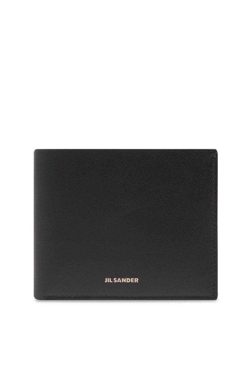 Jil Sander Logo Detailed Bi-fold Wallet