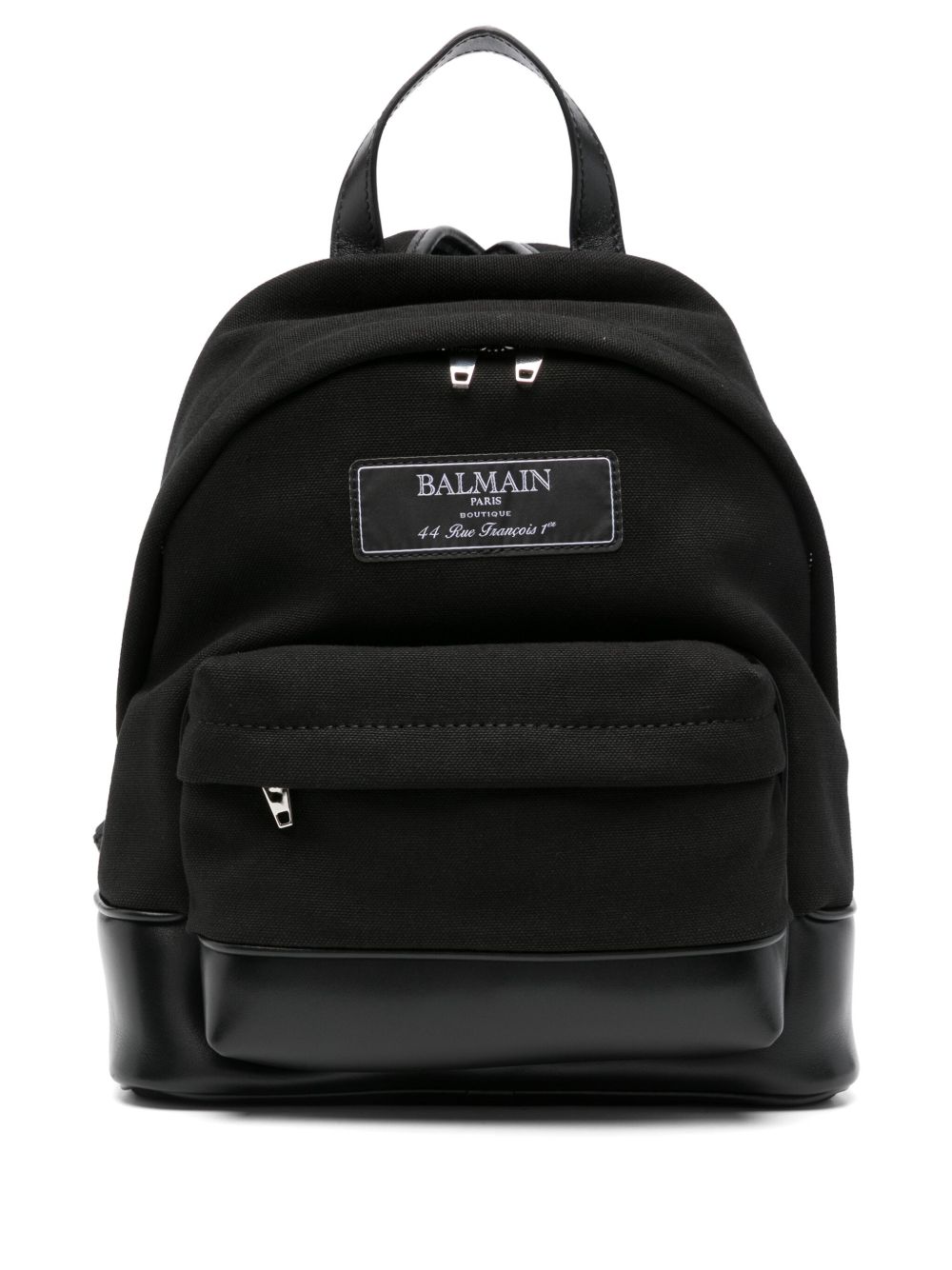Balmain Kids 标贴双肩包 - 黑色