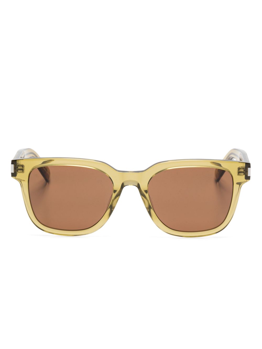 Saint Laurent Eyewear 方框太阳眼镜 - 绿色