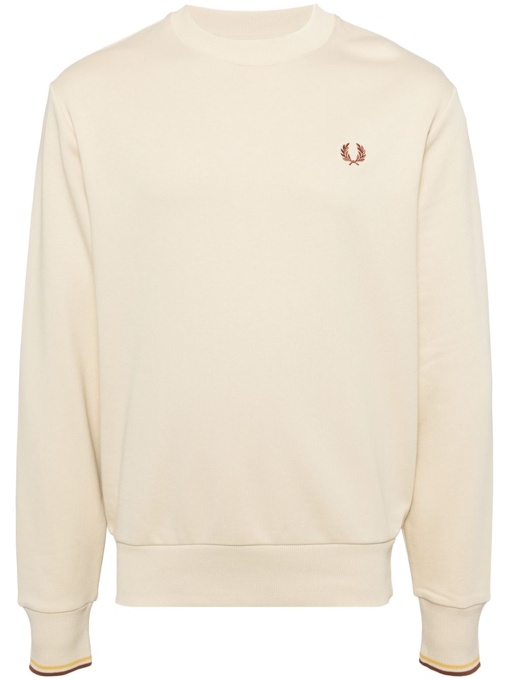 Fred Perry logo刺绣卫衣 - 黄色
