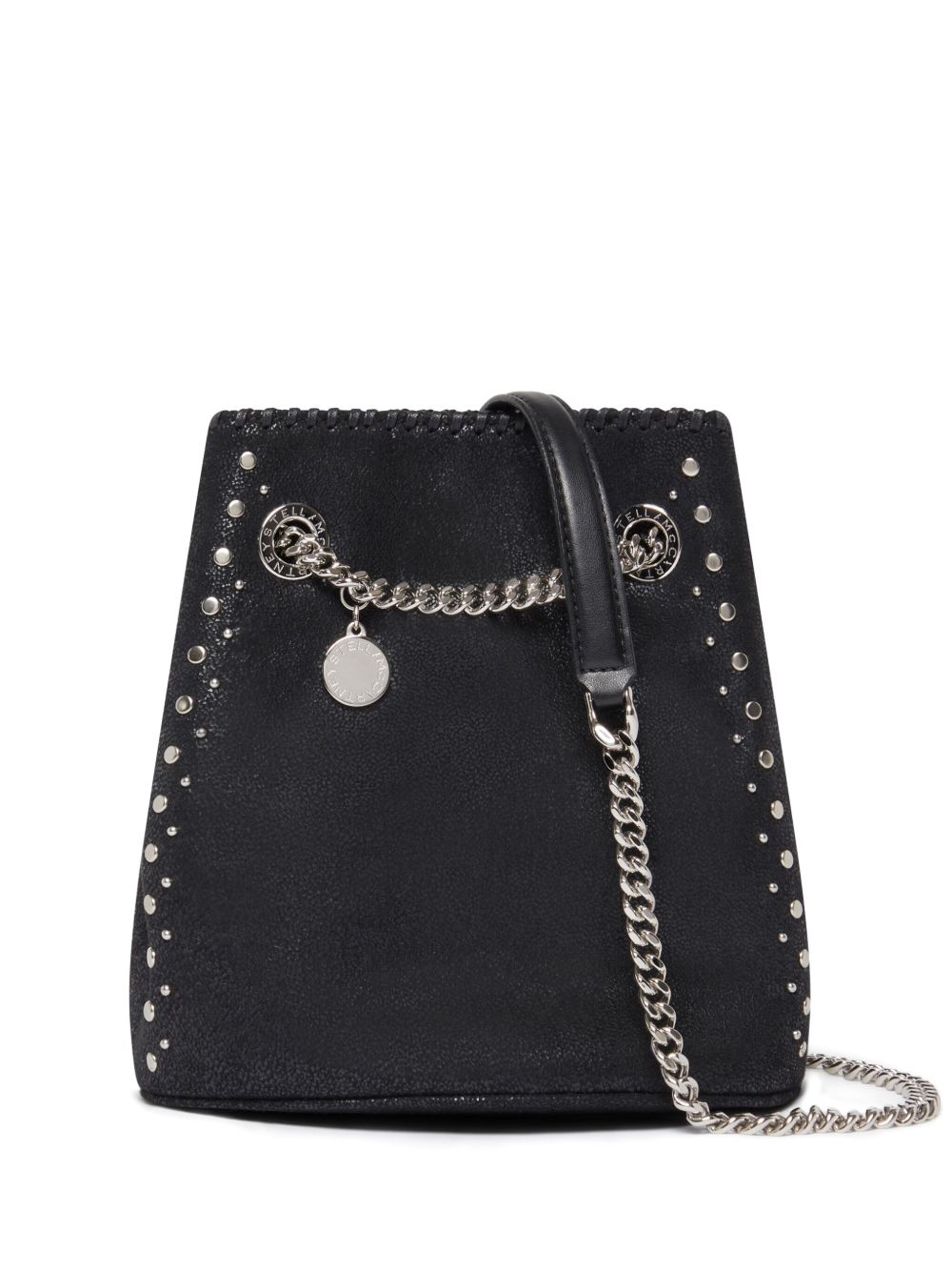 Stella McCartney Falabella 铆钉水桶包 - 黑色
