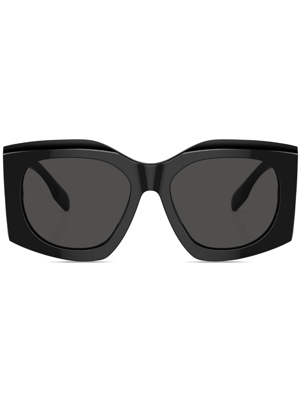 Burberry Eyewear Madeline logo印花太阳眼镜 - 黑色