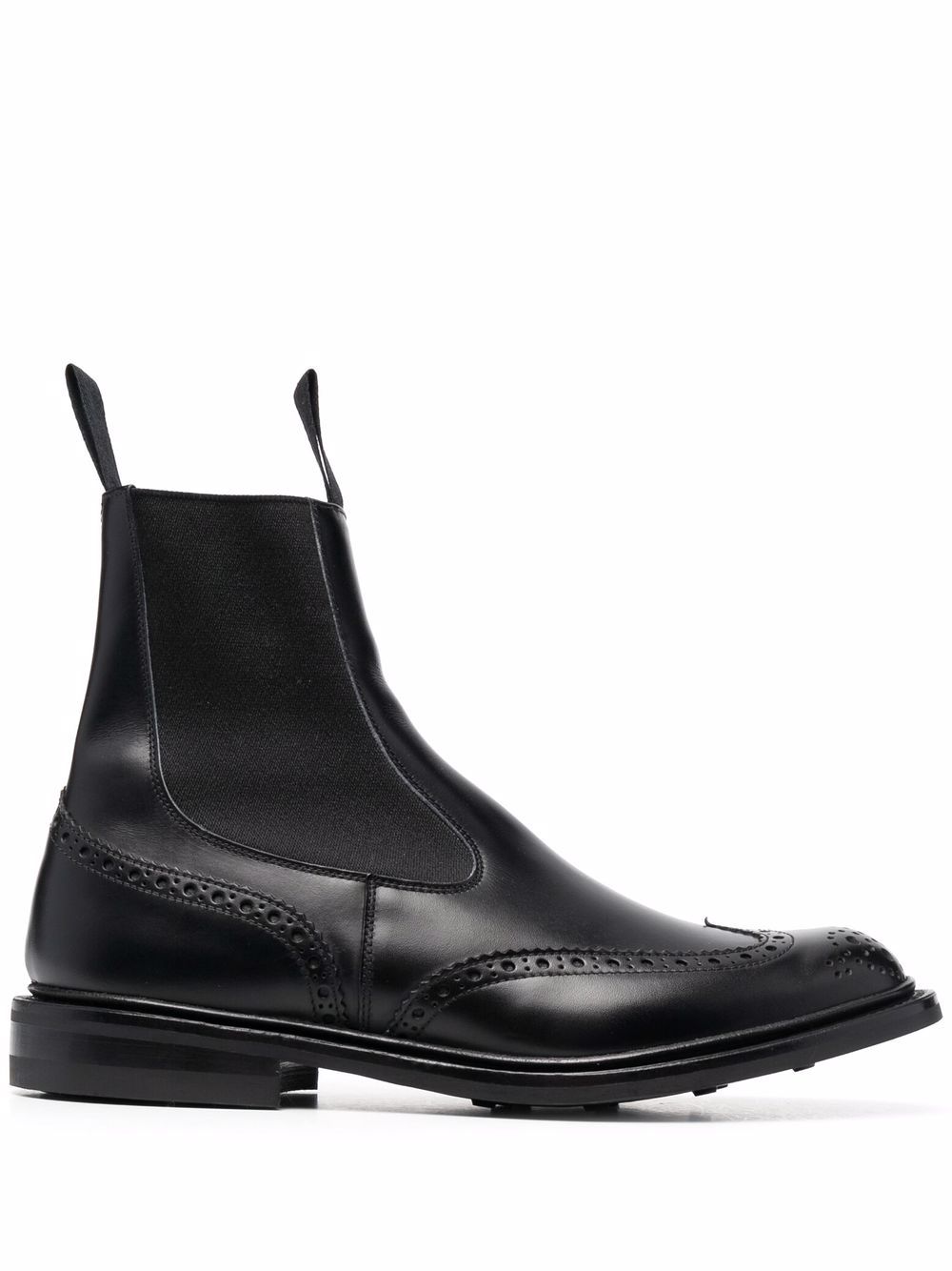 Tricker's Henry 皮质短靴 - 黑色