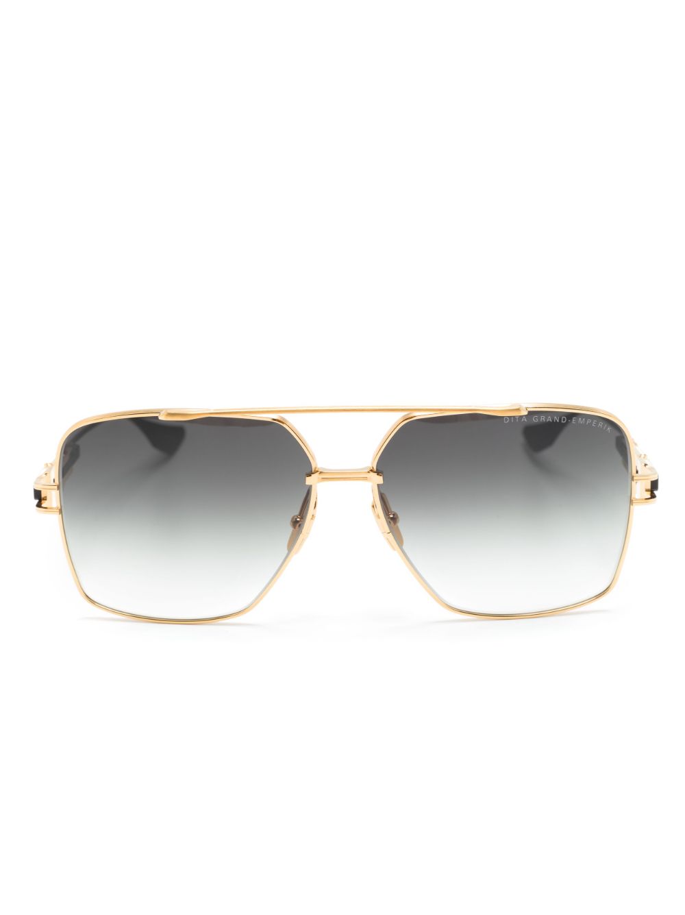 Dita Eyewear Grand Emperik 飞行员镜框太阳眼镜 - 黑色