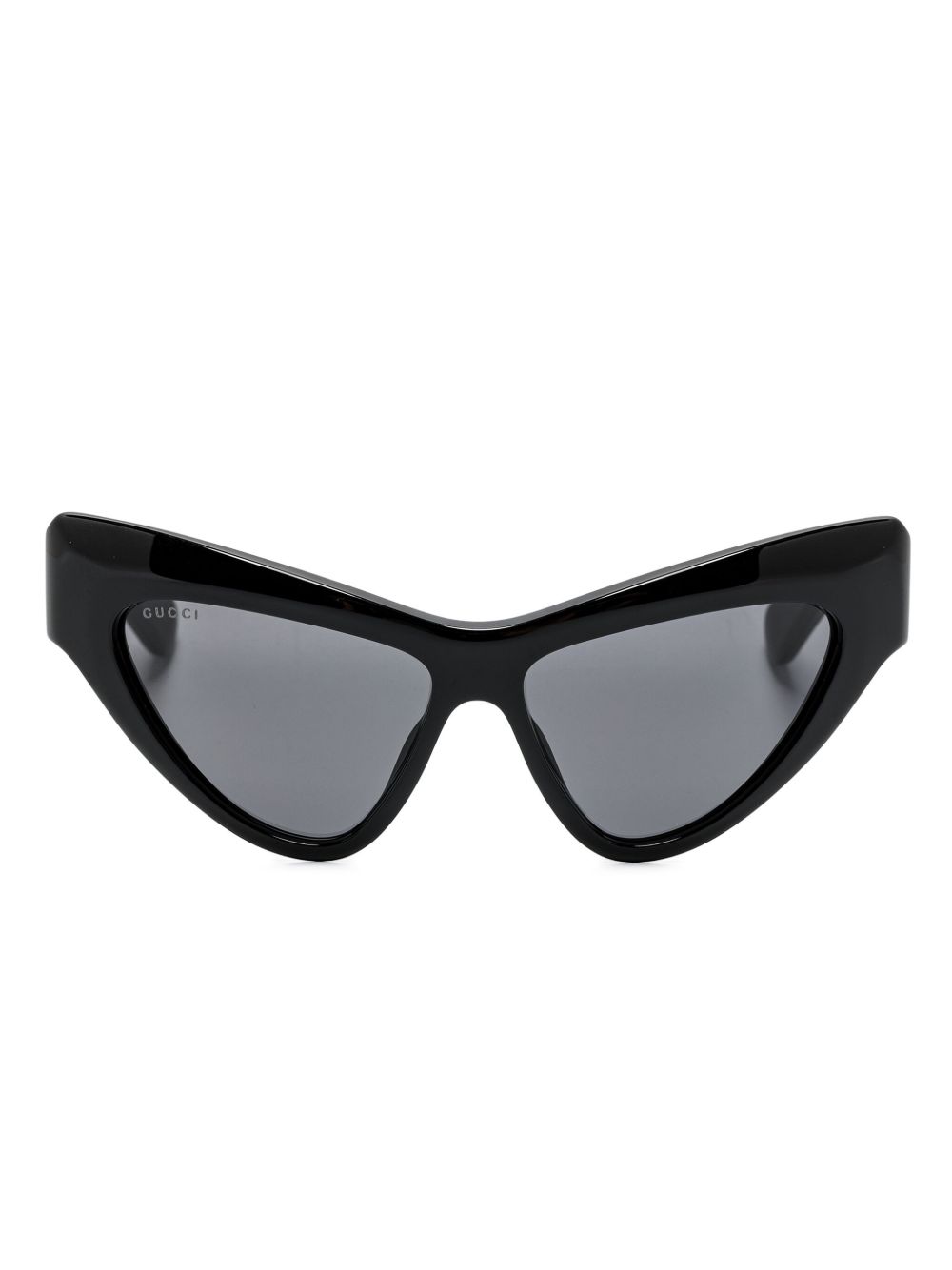 Gucci Eyewear 猫眼框太阳眼镜 - 黑色
