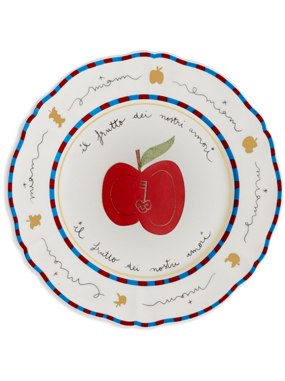 Bitossi Home Apple 小号陶瓷餐盘（16.5厘米） - 白色