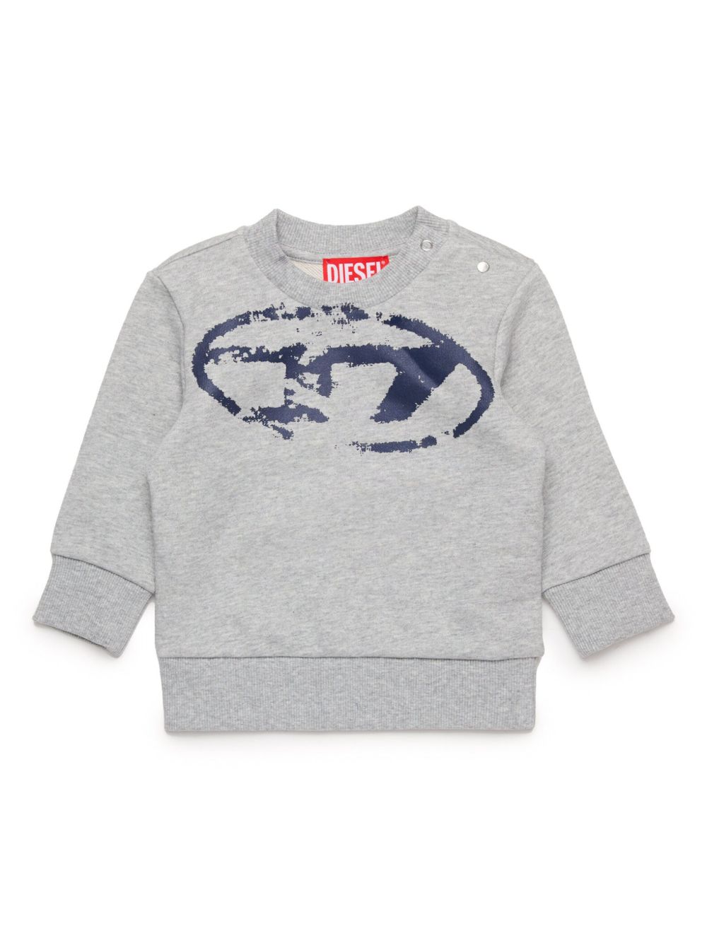 Diesel Kids logo印花卫衣 - 灰色