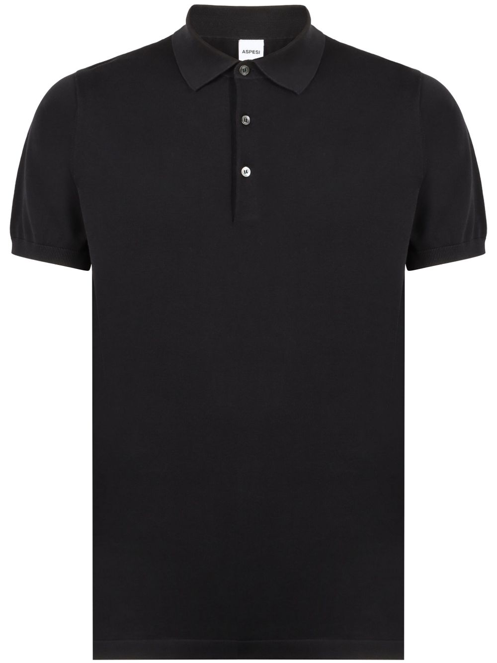 ASPESI slim fit polo shirt - 黑色