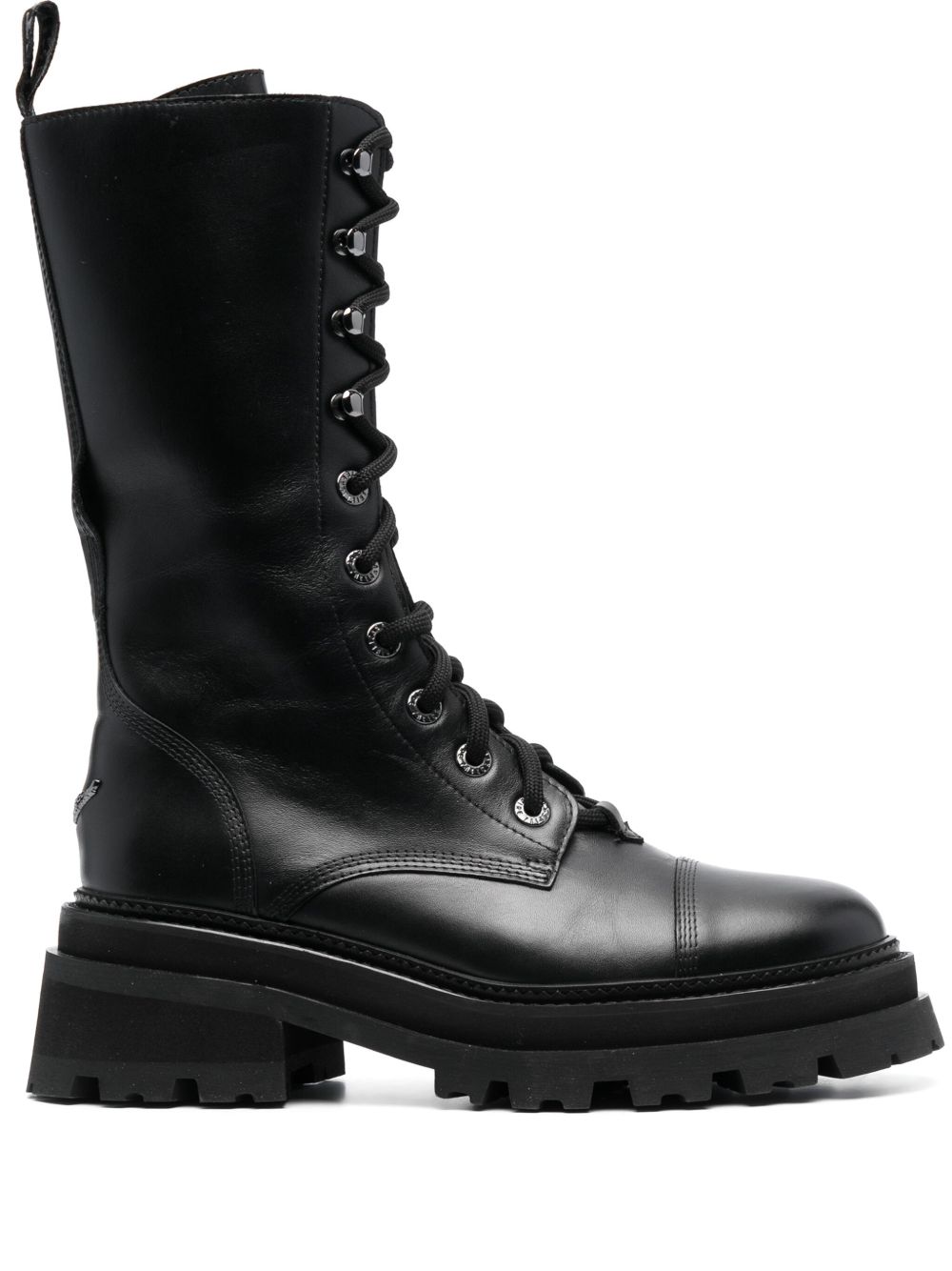 Zadig&Voltaire Ride 系带靴 - 黑色