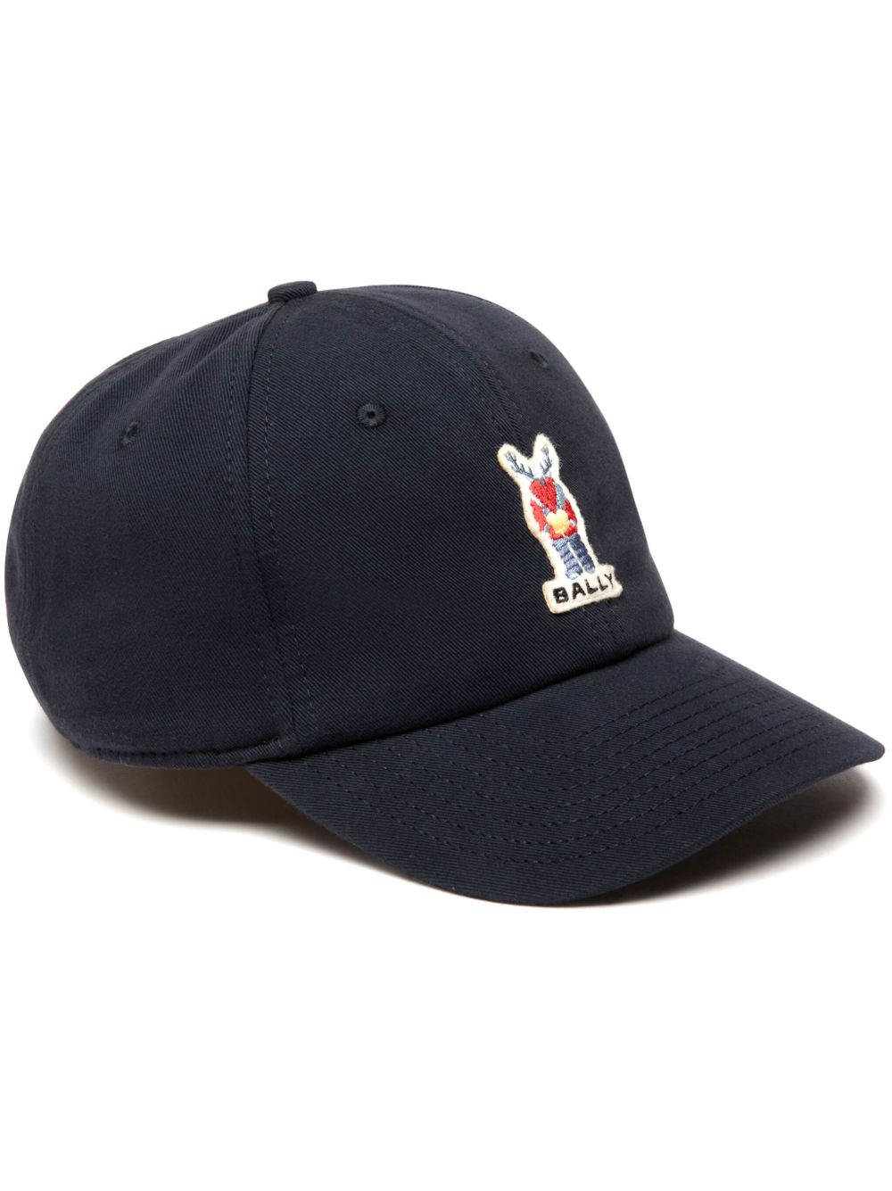 Bally logo棒球帽 - 蓝色