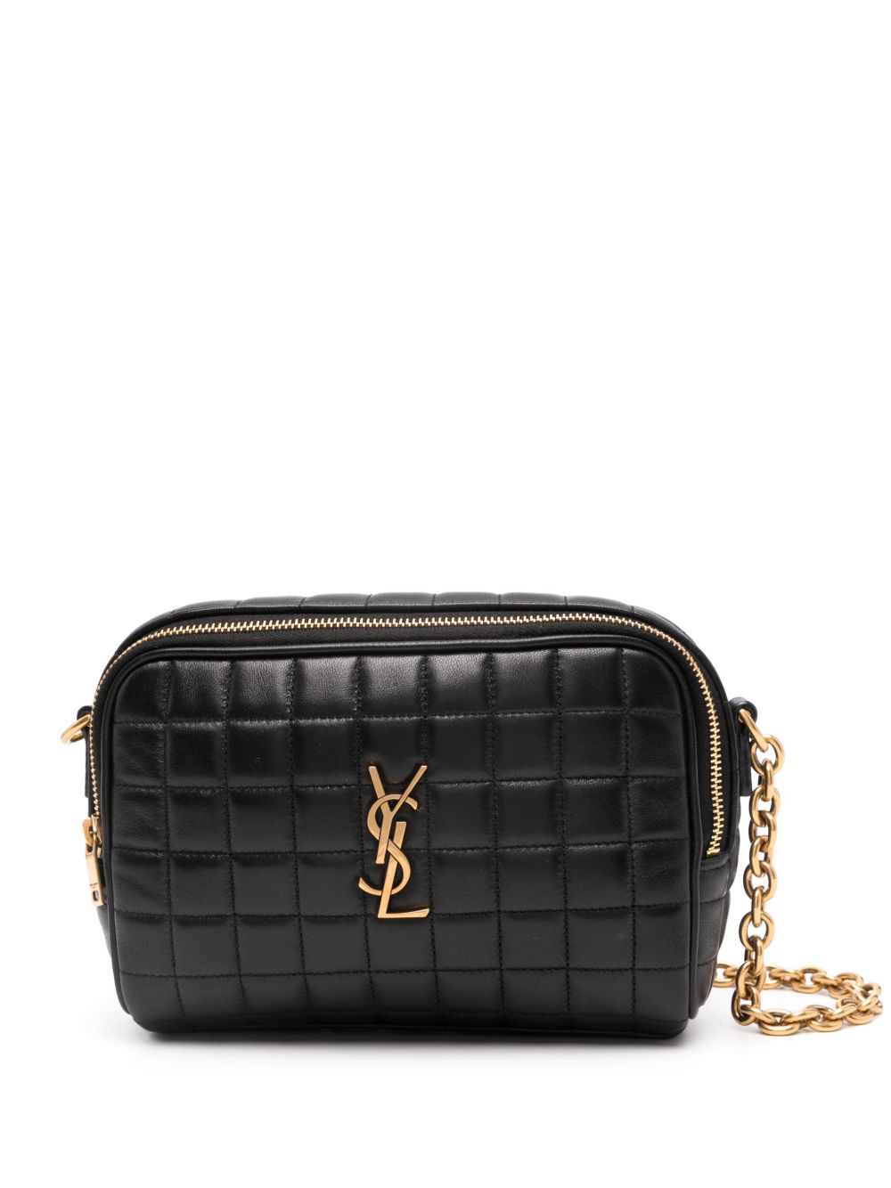 Saint Laurent Cassandre 迷你斜挎包 - 黑色