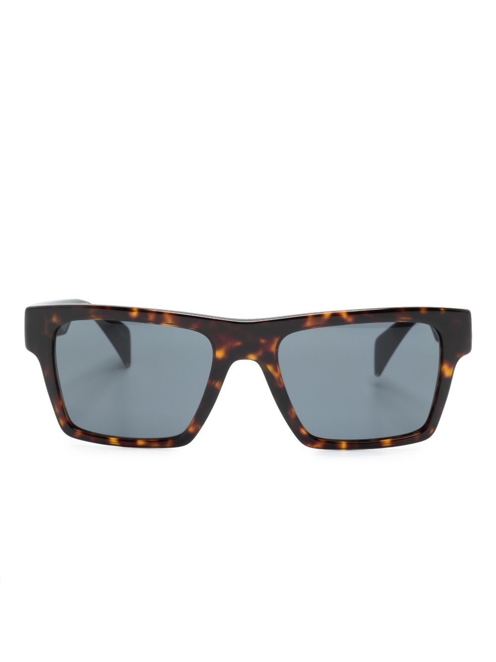 Versace Eyewear 玳瑁纹效果方框太阳眼镜 - 褐色