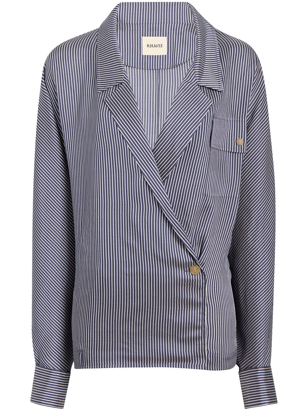 KHAITE Garth shirt - 蓝色