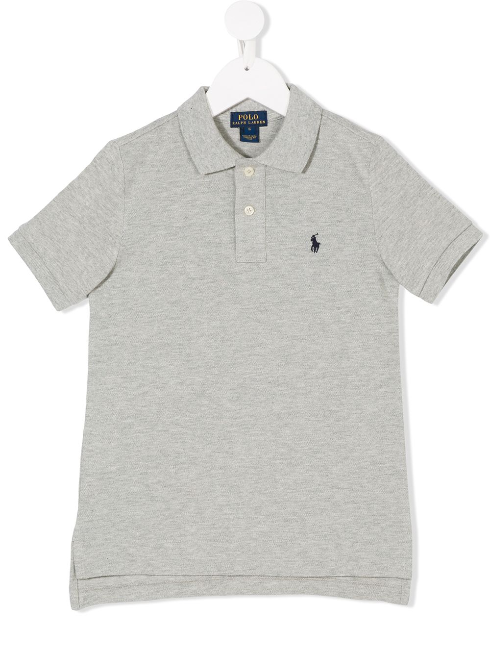 POLO RALPH LAUREN KIDS 经典全棉polo衫 - 灰色