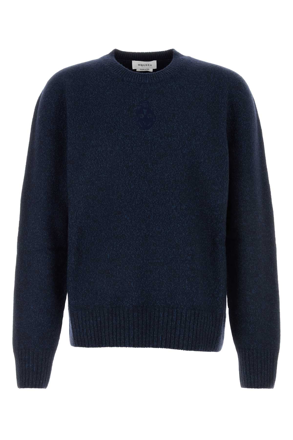 Alexander McQueen Melange Wool Blend Sweater