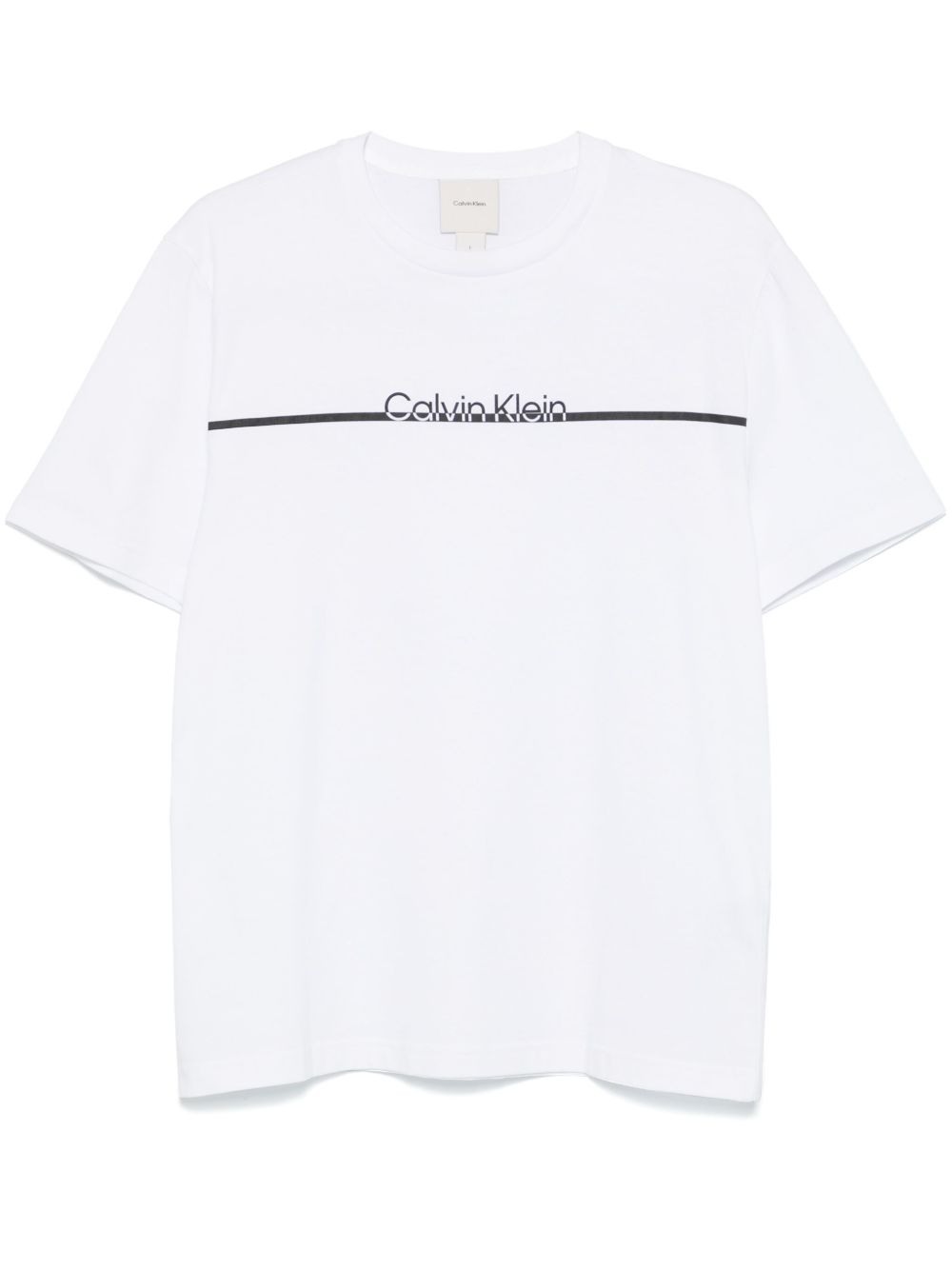Calvin Klein logo印花T恤 - 白色
