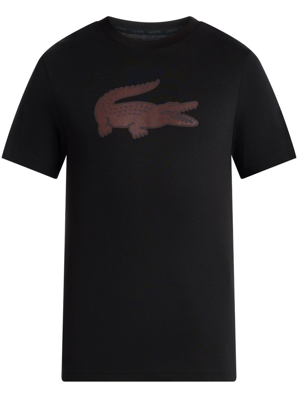 Lacoste logo印花T恤 - 黑色