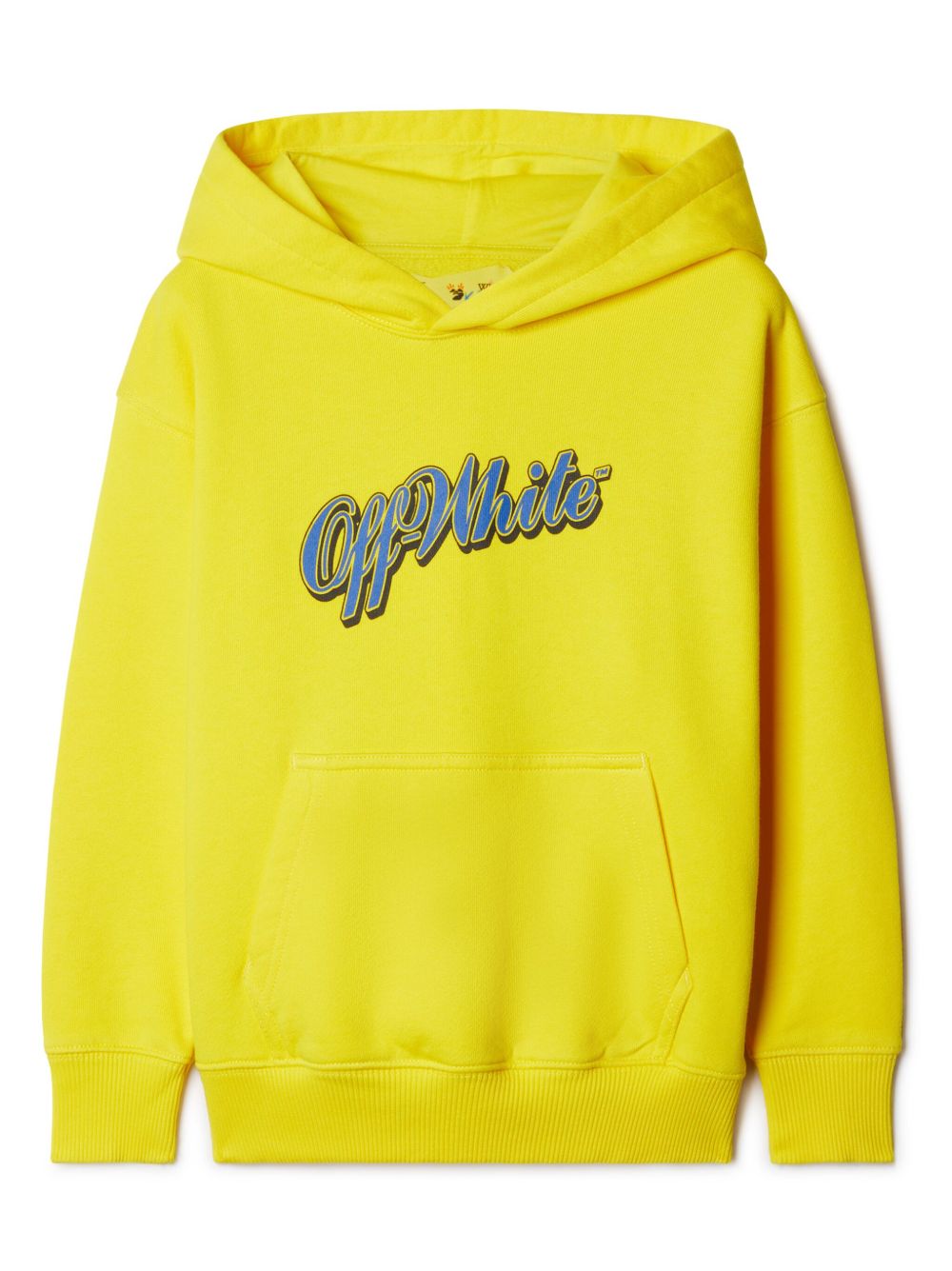 Off-White Kids Baseball logo连帽衫 - 黄色