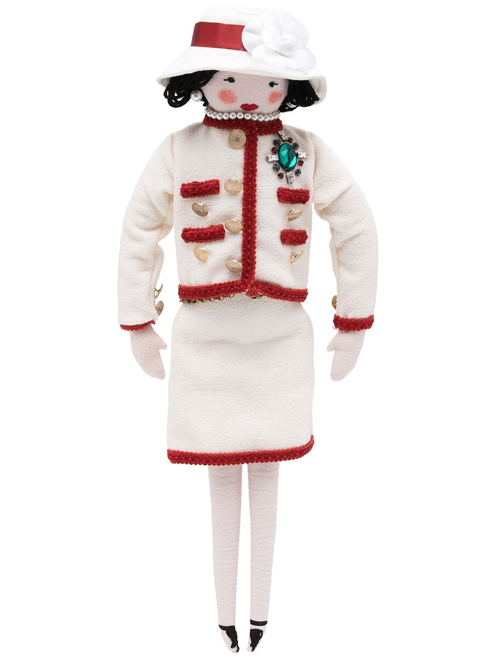 CHANEL Pre-Owned Mademoiselle Coco 人形玩偶（2010年典藏款） - 白色