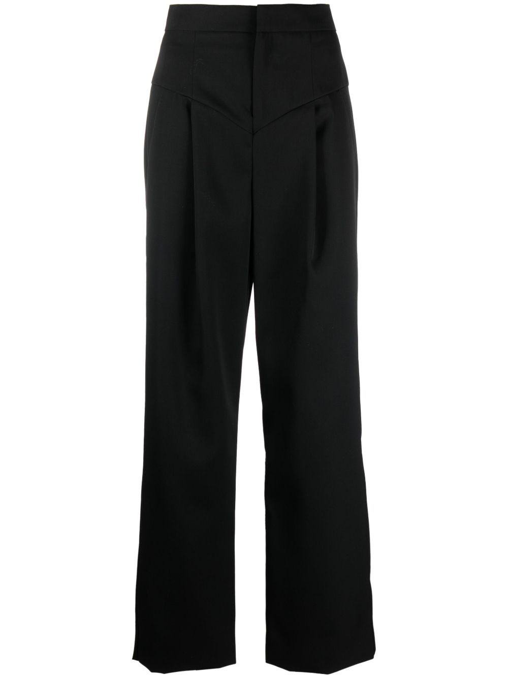 ISABEL MARANT Staya 羊毛长裤 - 黑色