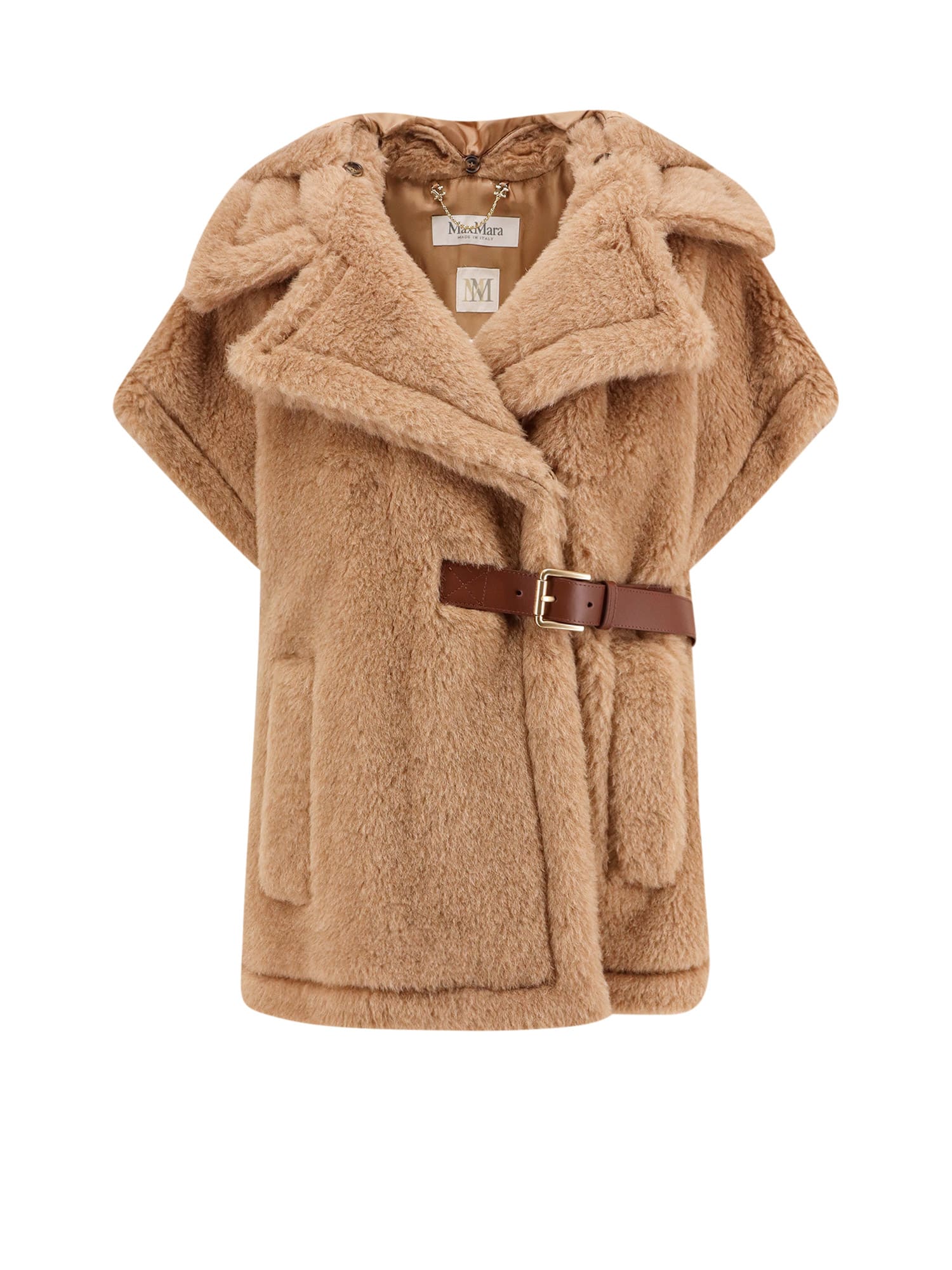Max Mara Lanos 04 Alpava And Cashmere Cape With Belt