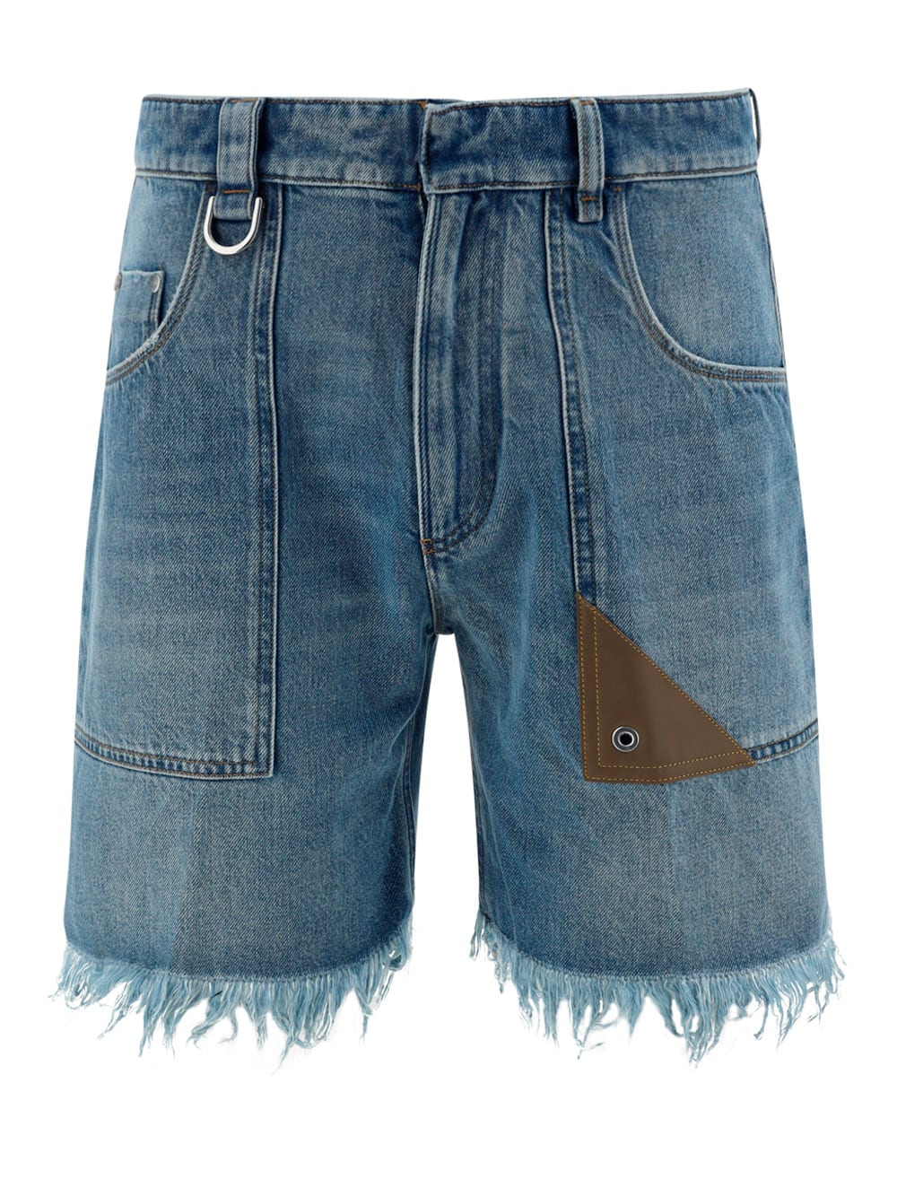 Fendi 牛仔百慕大短裤