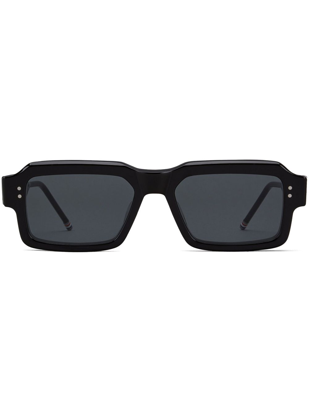 Thom Browne Eyewear 长方形镜框太阳眼镜 - 黑色
