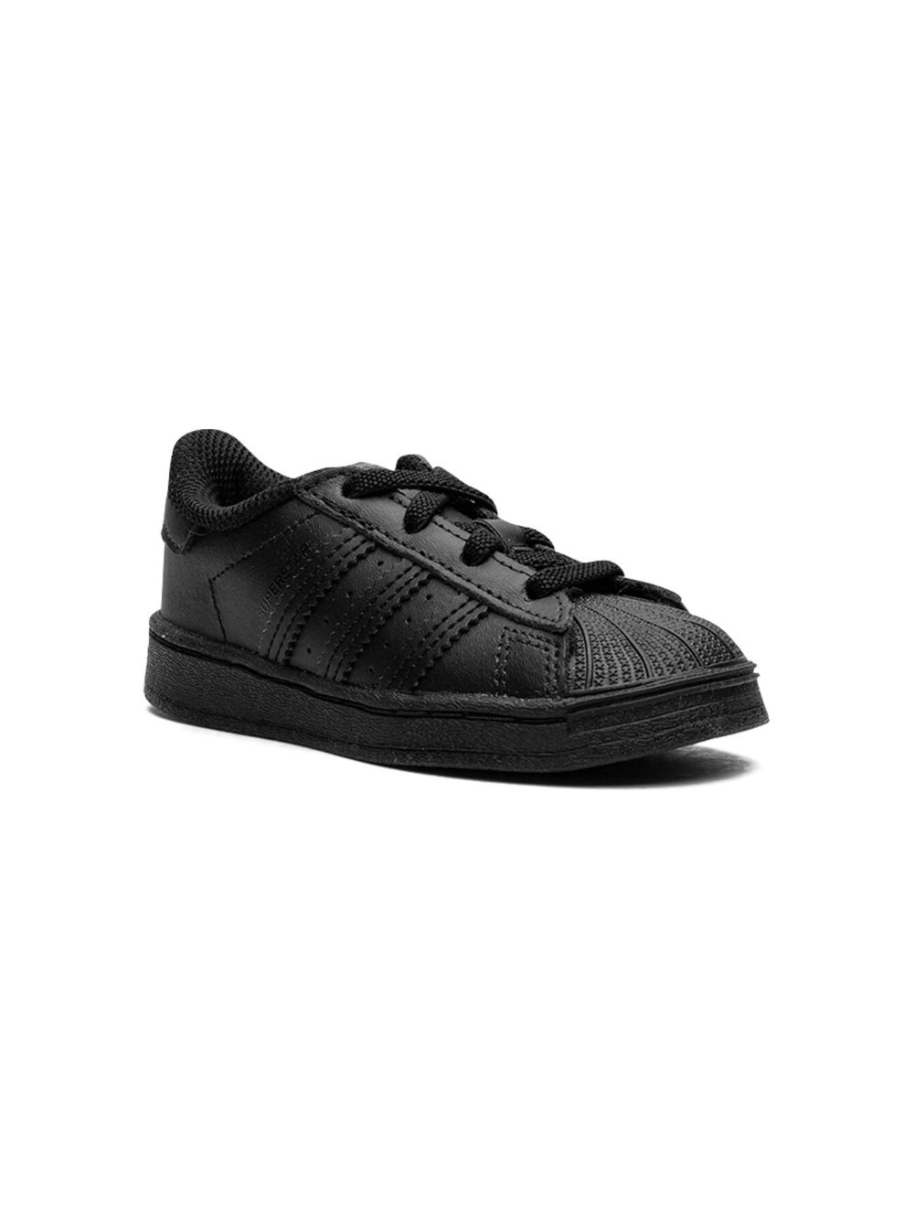 adidas Kids Superstar Triple Black 运动鞋 - 黑色
