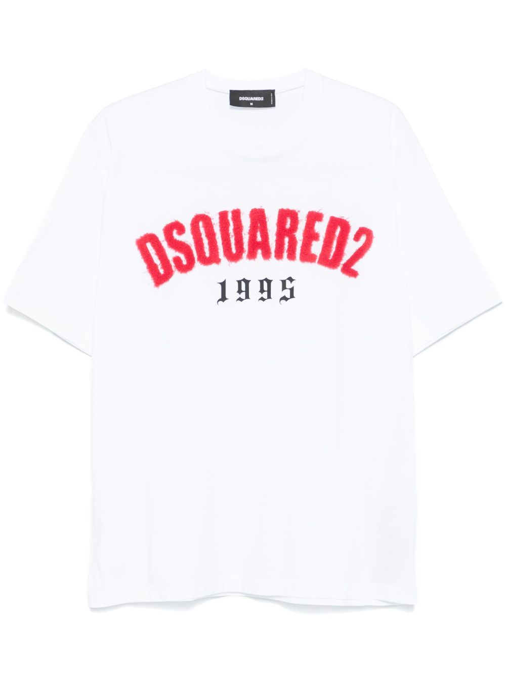 DSQUARED2 logo贴花T恤 - 白色