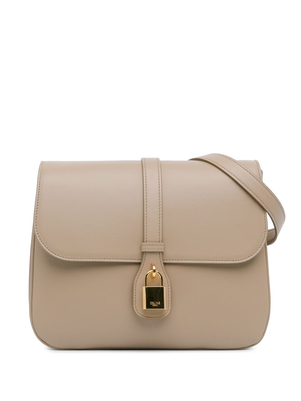Céline Pre-Owned Tabou 中号皮质斜挎包（2022年典藏款） - 褐色